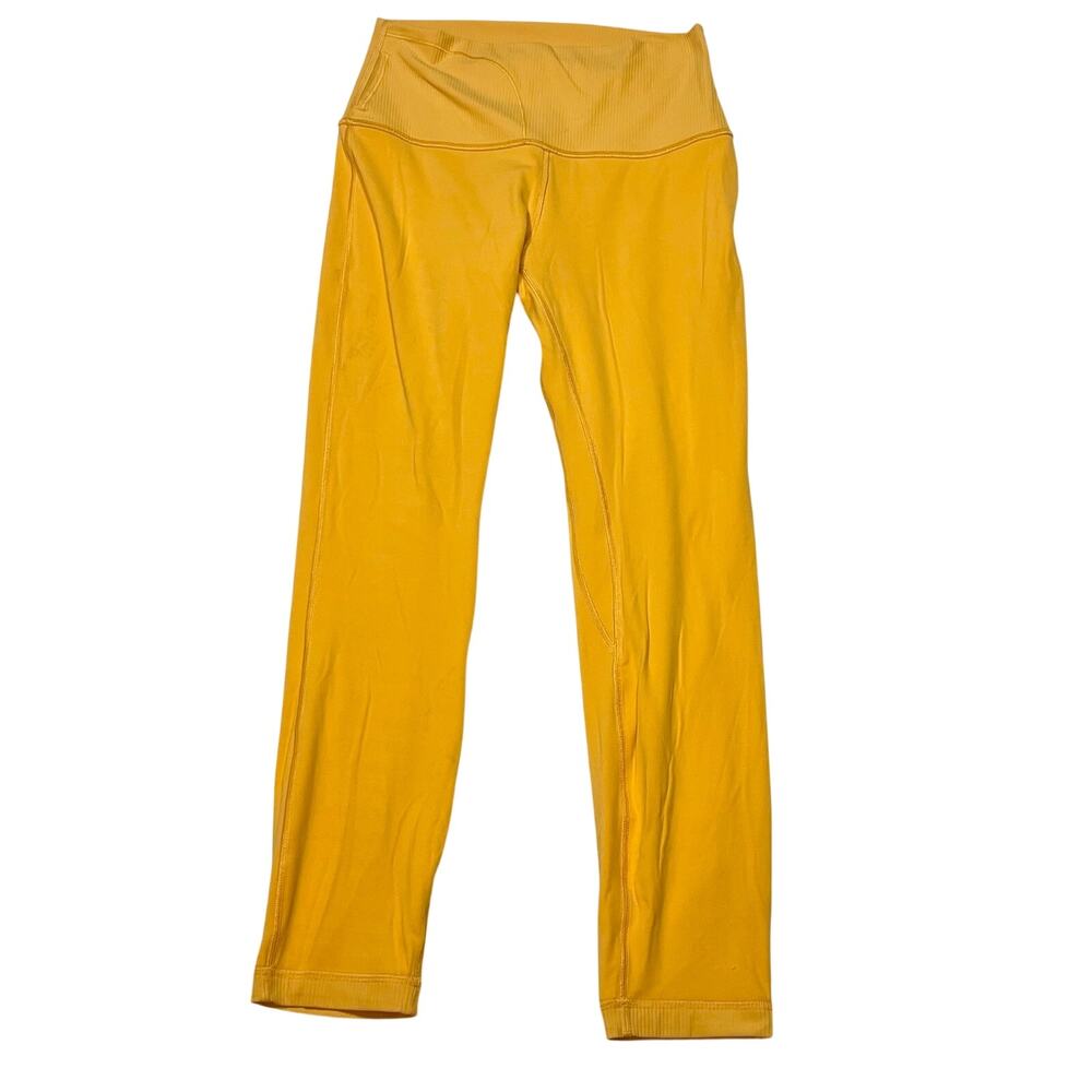 Lululemon Align Pant Leggings Women 6 Gold Yellow High Rise 25 Inseam